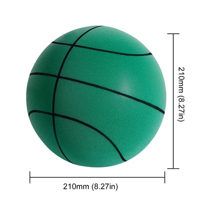 Kids Indoor Silent Basketball Ball 24/21/18Cm High-Resilience Foam Silent Basketball Size 7 Lightweight Small Basketball Basket